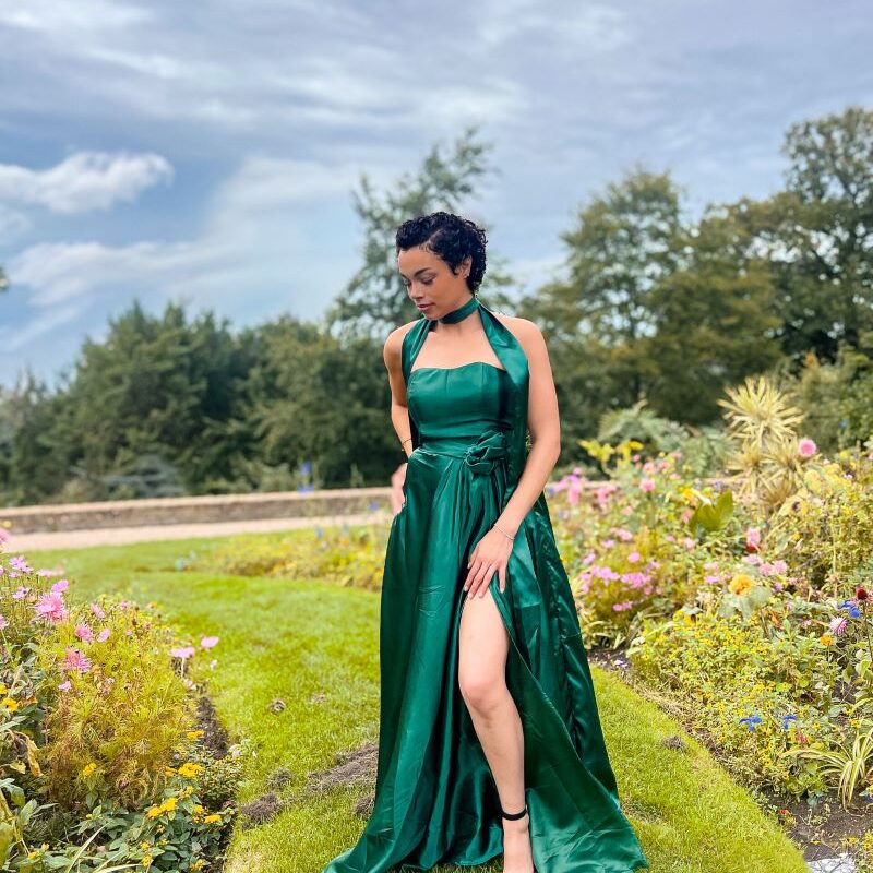 Emerald Bloom Gown