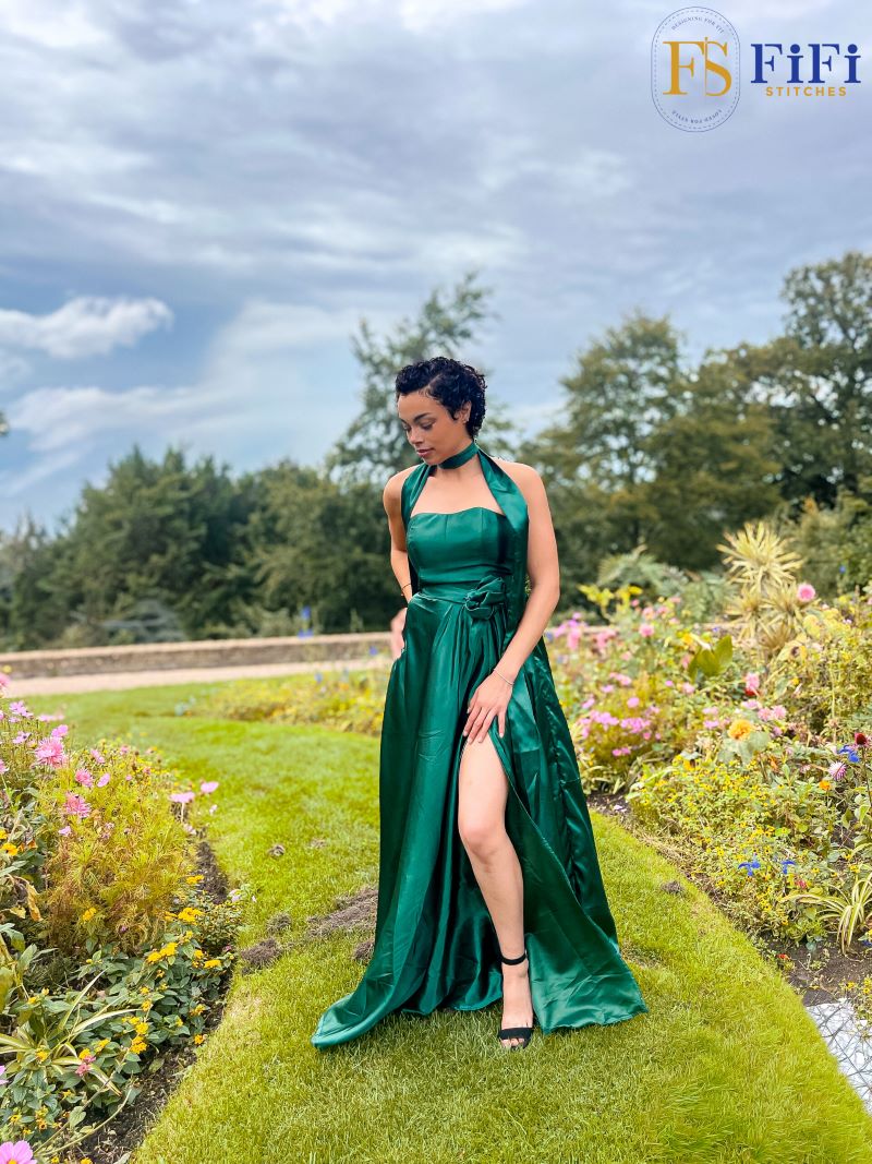 Emerald Bloom Gown